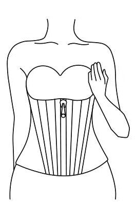 How to put on the waist cincher, step 4